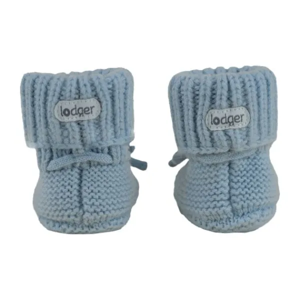 Lodger Slofjes - Merino Wool - Blue Fogg - 0-6M New