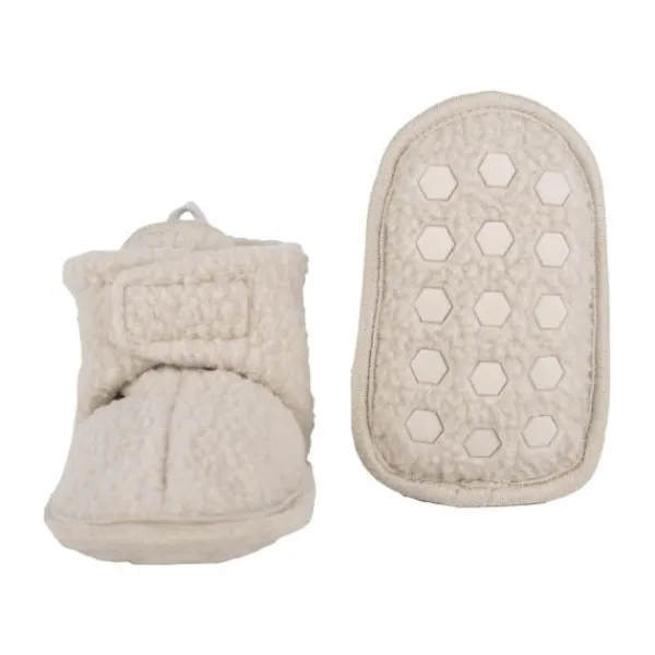 Lodger Slofjes - Teddy Fleece - Birch - 0-3M Discount