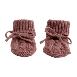 Lodger Slofjes Gebreid Met Kabel - 0-6 mnd - Buffalo Outlet