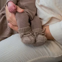 Lodger Slofjes Gebreid Met Kabel - 0-6 mnd - Buffalo Outlet