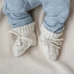 Lodger Slofjes Gebreid Met Kabel - 0-6 mnd - Buffalo Outlet