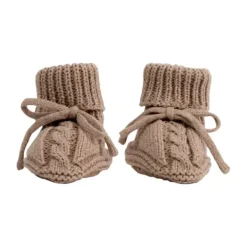 Lodger Slofjes Gebreid Met Kabel - 0-6 mnd - Buffalo Outlet