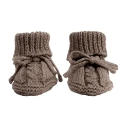 Lodger Slofjes Gebreid Met Kabel - 0-6 mnd - Buffalo Outlet