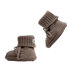 Lodger Slofjes Gebreid Met Kabel - 0-6 mnd - Buffalo Outlet