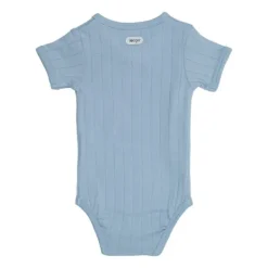 Lodger Solid Overslagromper Korte Mouw - Mt. 56 - Blue Fogg