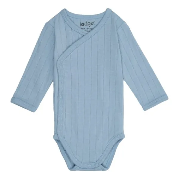 Lodger Solid Overslagromper Lange Mouw - Mt. 50 - Blue Fogg New