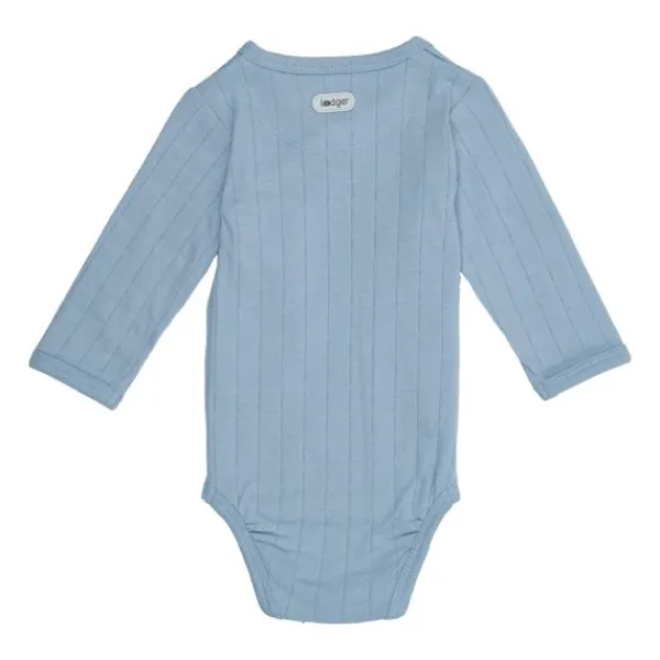 Lodger Solid Overslagromper Lange Mouw - Mt. 50 - Blue Fogg New