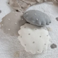 Lorena Canals Biscuit Kussen – Rond – Grijs Outlet