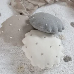 Lorena Canals Biscuit Kussen – Rond – Grijs Outlet