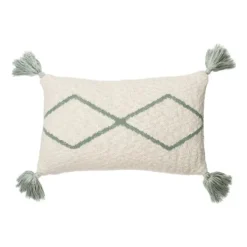 Lorena Canals Little Oasis Kussen – Indus Blue Blauw,Naturel Clearance