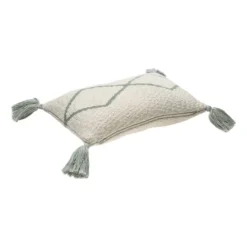 Lorena Canals Little Oasis Kussen – Indus Blue Blauw,Naturel Clearance