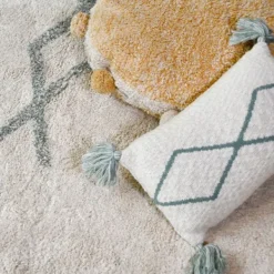 Lorena Canals Little Oasis Kussen – Indus Blue Blauw,Naturel Clearance