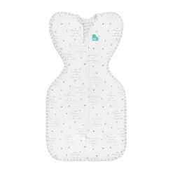 Love to Dream Inbakerslaapzak - Swaddle Up™ - 0-3 Maanden - Wit met Tekst Best