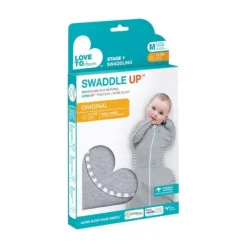 Love to Dream Swaddle Up Inbakerslaapzak - Fase 1 - 3-6 Mnd - Grijs Clearance