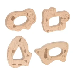 Lässig Bijtring Set - Little Mateys - FSC Hout - 4 stuks Outlet