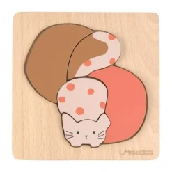 Lässig Houten Puzzel Set - Little Mateys - Kat/Cavia - FSC Hout Hot