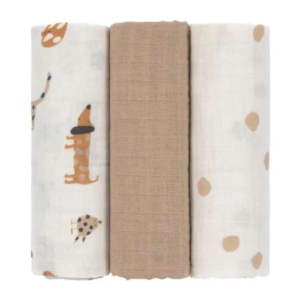 Lässig Little Mateys Hydrofieldoek Royal Blue 85 x 85 cm 3 Stuks Sale