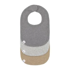 Lässig Slabbetjes Dark Grey / Light Grey / Nature Melange 3 Stuks Hot