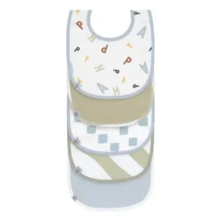 Lässig Slabbetjes Set van 5 - Happy Fruits - Peach/Pastel Lilac Sale