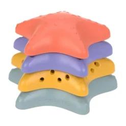 Lässig Starfish Stacking Toy - Pink / Lilac / Yellow / Blue Online