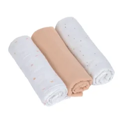 Lässig Swaddle & Burp L Multidoek - GOTS - 3pcs - 85 x 85 cm - Leave Olive Discount