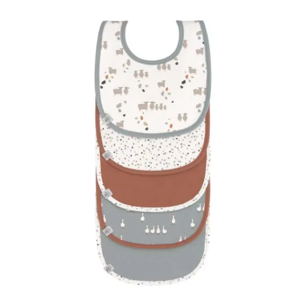 Lässig Tiny Farmer Sheep Slabbetjes Blue 5 Stuks Online