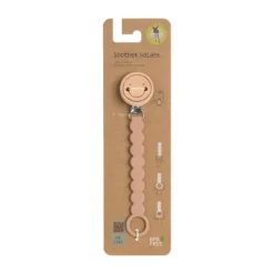 Lässig Tiny Smile Maple Fopspeenhouder - Wood / Silicone