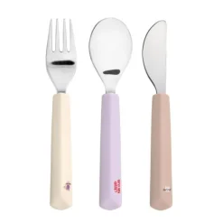 Lässig Tiny Team Cat Bestekset - 3 Stuks - Roze Hot