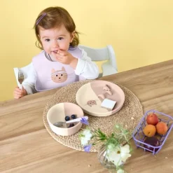 Lässig Tiny Team Cat Kommetje - Siliconen - Roze Clearance