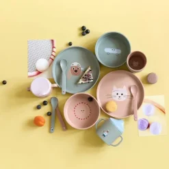 Lässig Tiny Team Dog Dinerset - Groen/Blauw Clearance