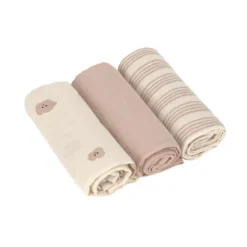 Lässig Tiny Team Swaddle & Burp Doeken - 3 Stuks - 60 x 60 cm - Mushroom Sale