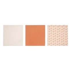 Luma Flowerfever Monddoek - Nude - 3 Stuks Discount