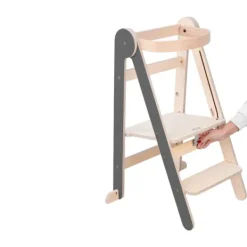 MamaToyz Leertoren - Grey Color - Hout Outlet