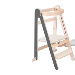 MamaToyz Leertoren - Grey Color - Hout Outlet