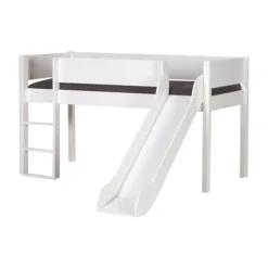 Manis-h Combinatie Halfhoog Bed Met Lattenbodem - LOKE - 90x160 cm