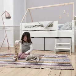 Manis-h Combinatiebed Met Lattenbodem En Hoge Lades - NANNA - 90x160 cm Online