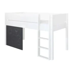 Manis-h DEA Combinatie Halfhoog Bed Met Lattenbodem En Krijtbord - 90 x 160 cm Sale