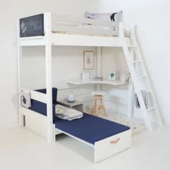 Manis-h FENRIS Combi Hoogslaper Met Lattenbodem - 90 x 160 cm Clearance