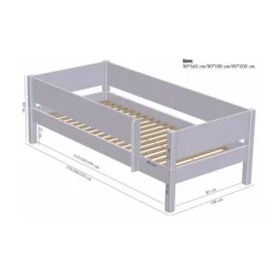 Manis-h FULLA Combinatie Huisbed Met Lattenbodem - 90 x 160 cm New