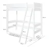 Manis-h GRETE Combi Hoogslaper Met Schuine Ladder - 90 x 160 cm Outlet