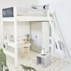 Manis-h GRETE Combi Hoogslaper Met Schuine Ladder - 90 x 160 cm Outlet