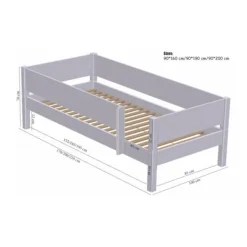 Manis-h SAGA Combinatie Huisbed Met Lattenbodem - 90 x 200 cm Outlet