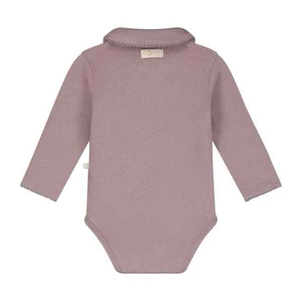 Mats & Merthe Charlotte Romper met Lange Mouwen - Rose - 6 Mnd