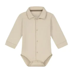 Mats & Merthe Lasse Romper met Lange Mouwen - 6 Mnd - Taupe Sale