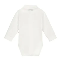 Mats & Merthe Noah Romper Met Kraag Lange Mouw Off White 1 Mnd Best