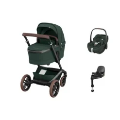 Maxi-Cosi Fame Kinderwagen 4-in-1 - Twillic Truffle | Maxi-Cosi Pebble 360 Pro 2 Autostoeltje | FamilyFix 360 Pro New
