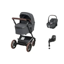 Maxi-Cosi Fame Kinderwagen 4-in-1 - Twillic Truffle | Maxi-Cosi Pebble 360 Pro 2 Autostoeltje | FamilyFix 360 Pro New