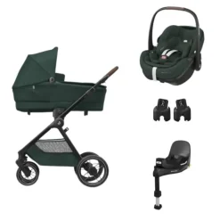 Maxi-Cosi Oxford+ Kinderwagen - Twillic Graphite | Maxi-Cosi Pebble 360 Pro 2 Autostoeltje | Maxi-Cosi FamilyFix 360 Pro | Autostoel Adapters Online