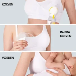 Medela 3-in-1 Borstvoedings- en Kolfbeha - Mt. S - Wit Sale