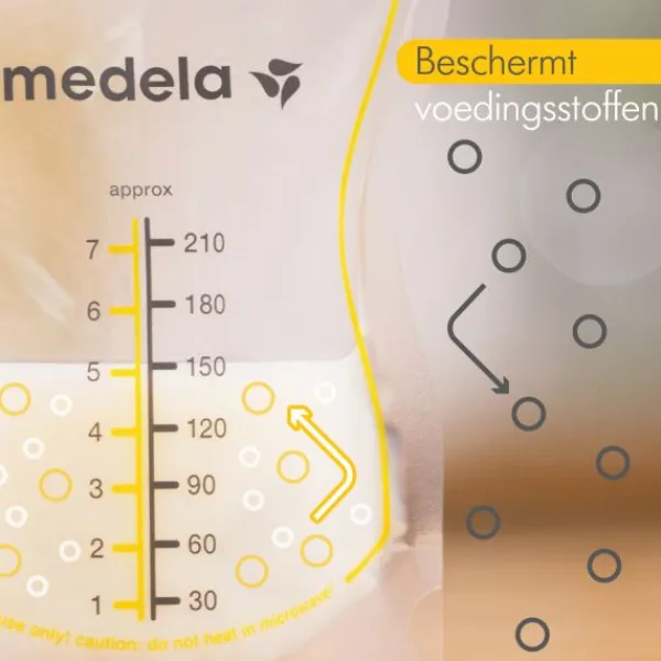 Medela Moedermelkbewaarzakjes met schenktuit - 210 ml - 25 stuks New